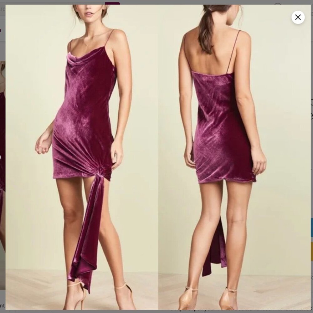 CINQ À SEPT Square Neckline Mini Dress